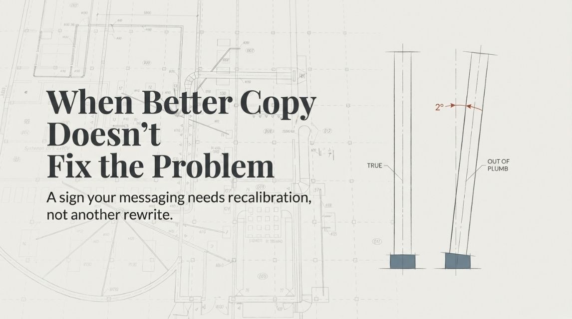 When Better Copy Doesn't Fix the Problem